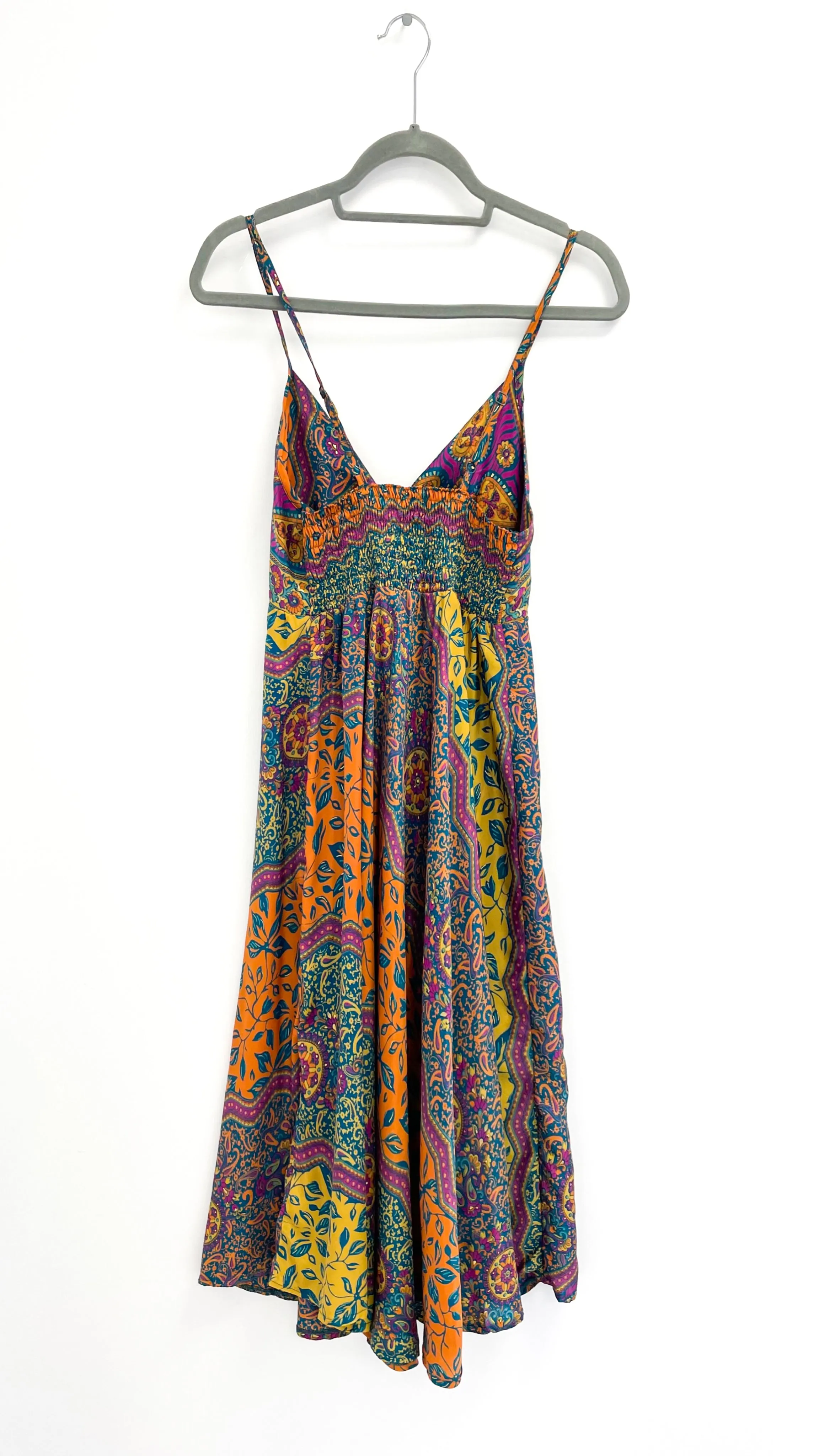 A1728 Lorian Mauve Print Summer Dress