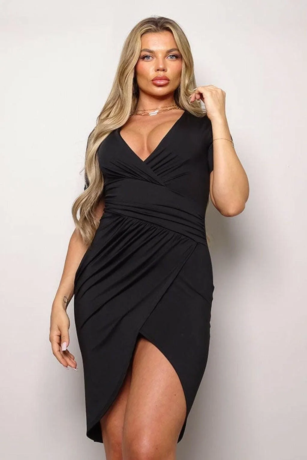 Alexandra Draped Mini Dress