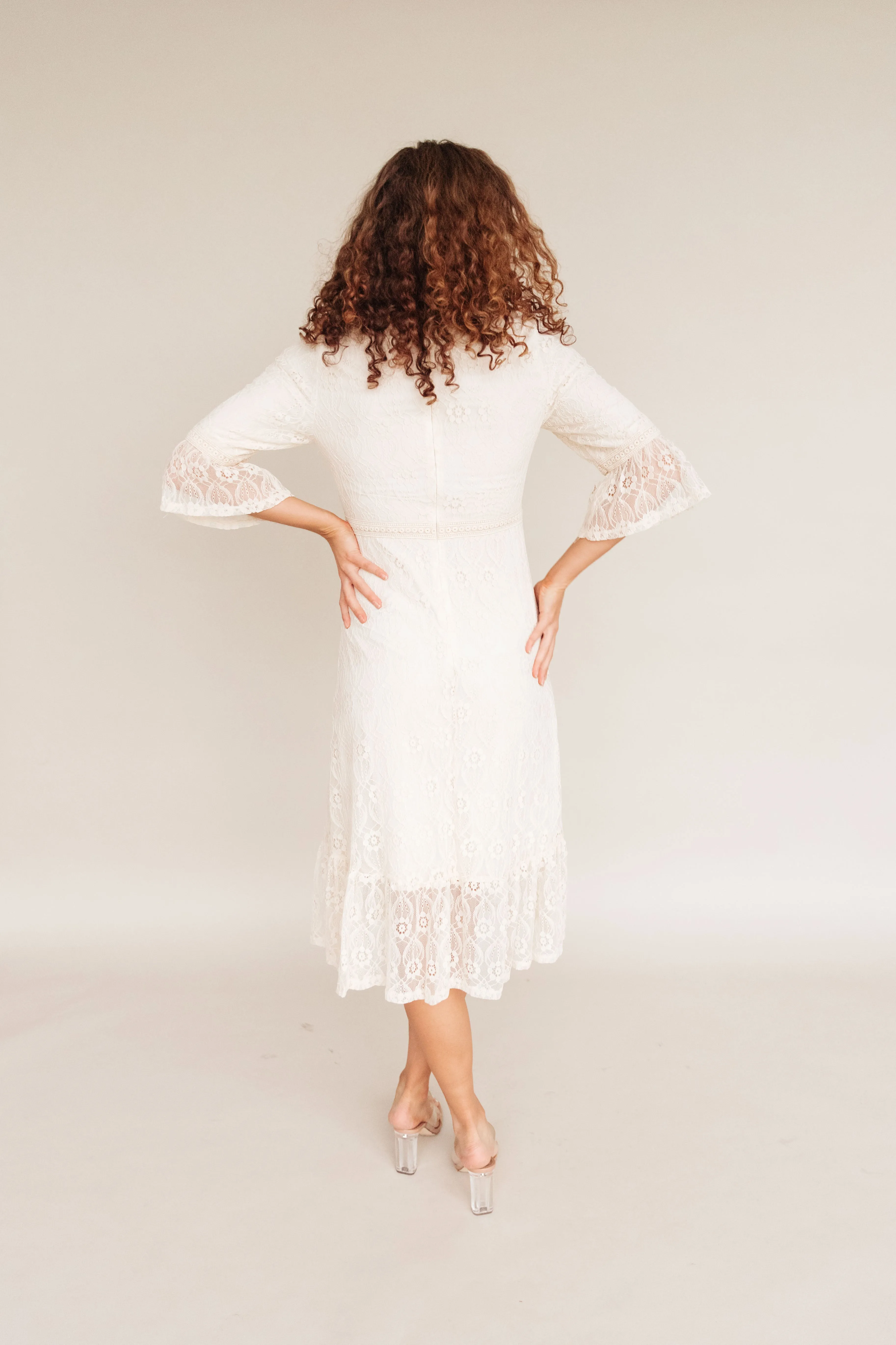 Daphne Lace Midi Dress