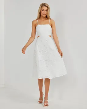 Emilia Dress-White