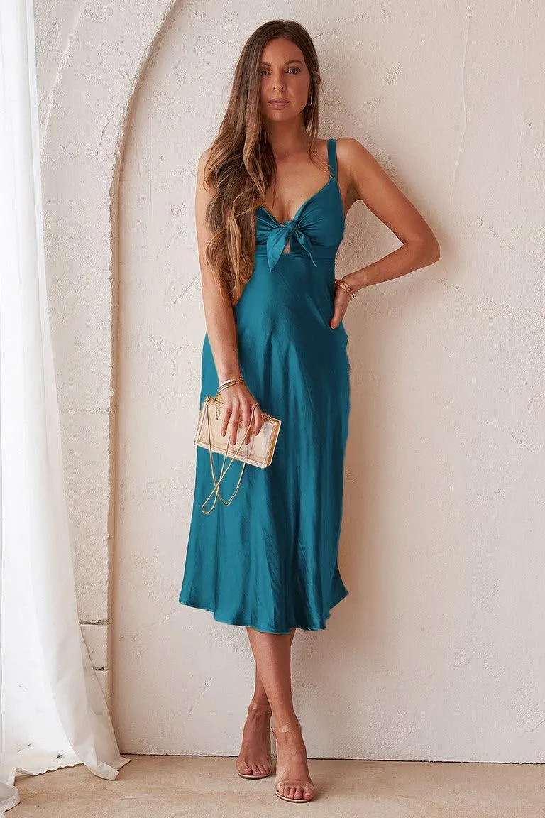 Gala Midi Dress - Teal