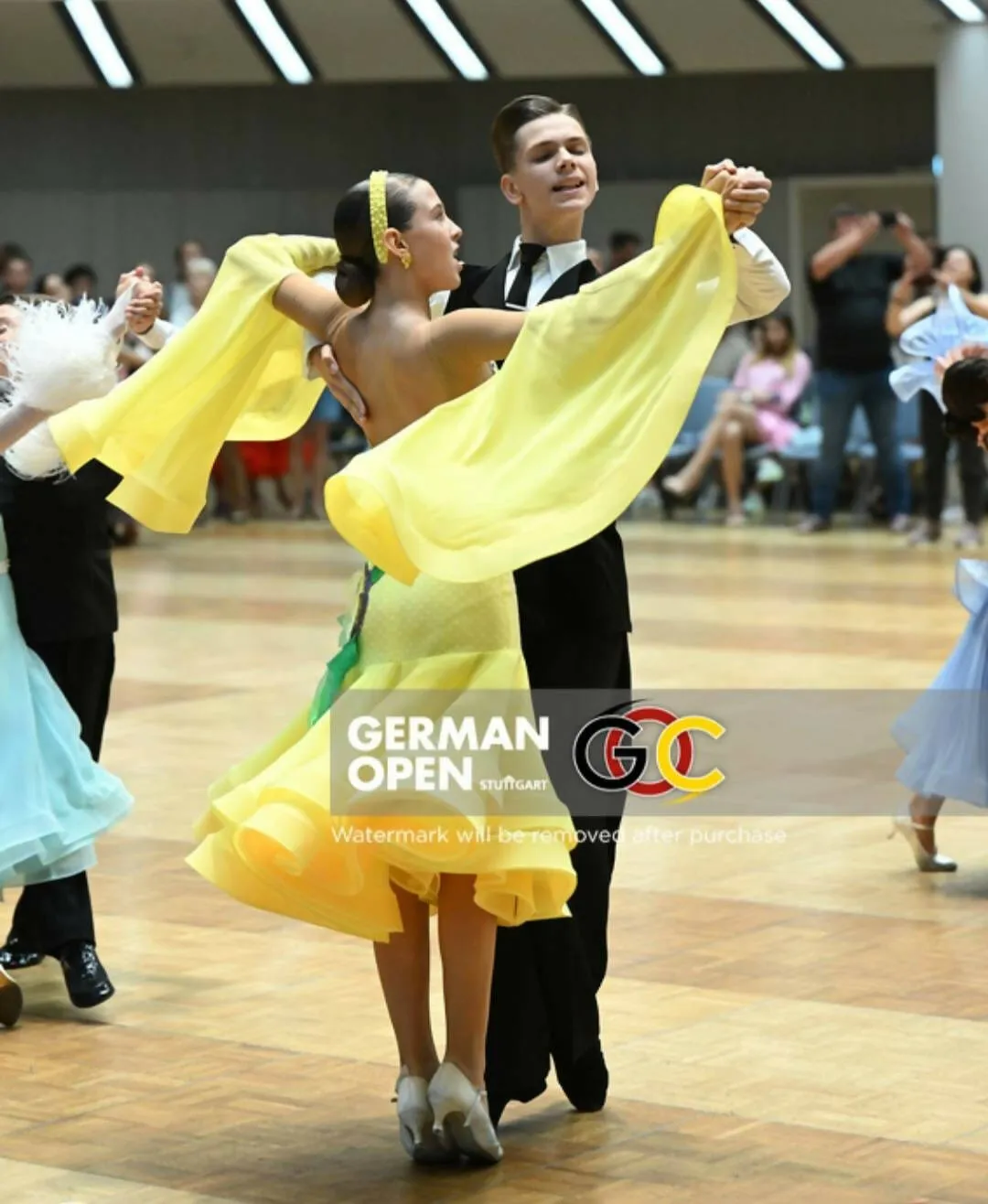 Gorgeous Yellow Junior Ballroom Dress