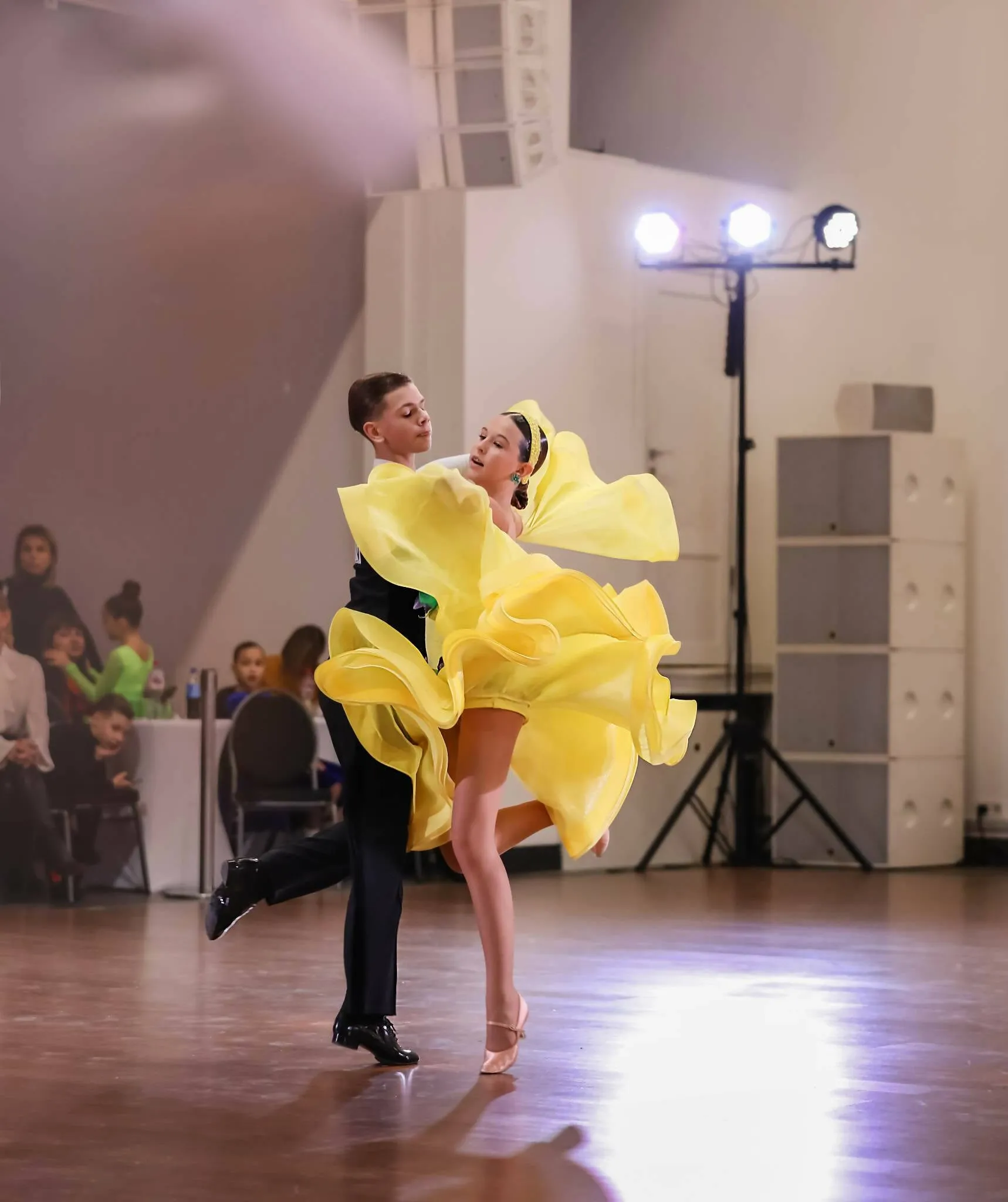 Gorgeous Yellow Junior Ballroom Dress