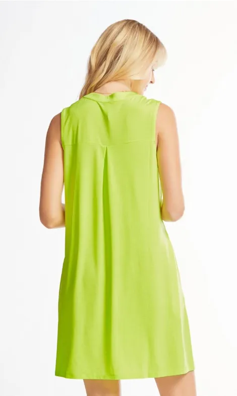 Greatest of Times Tank Dress - Neon Green