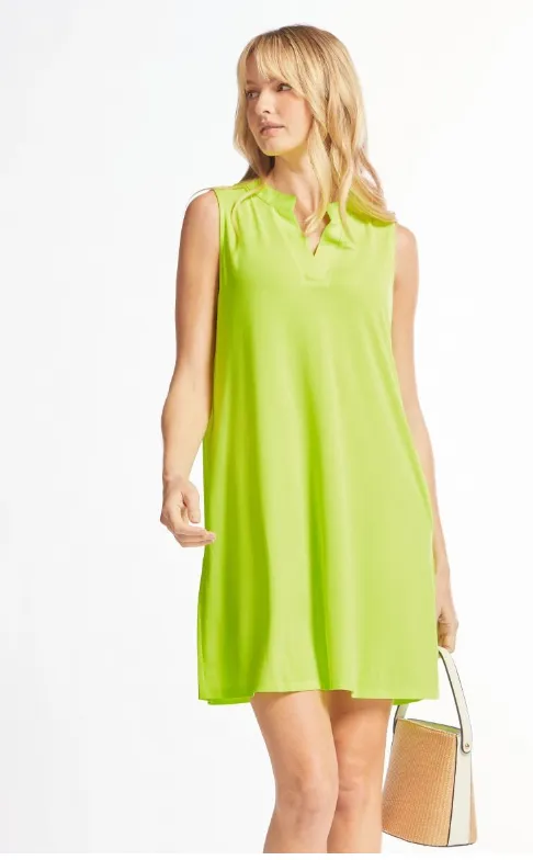 Greatest of Times Tank Dress - Neon Green