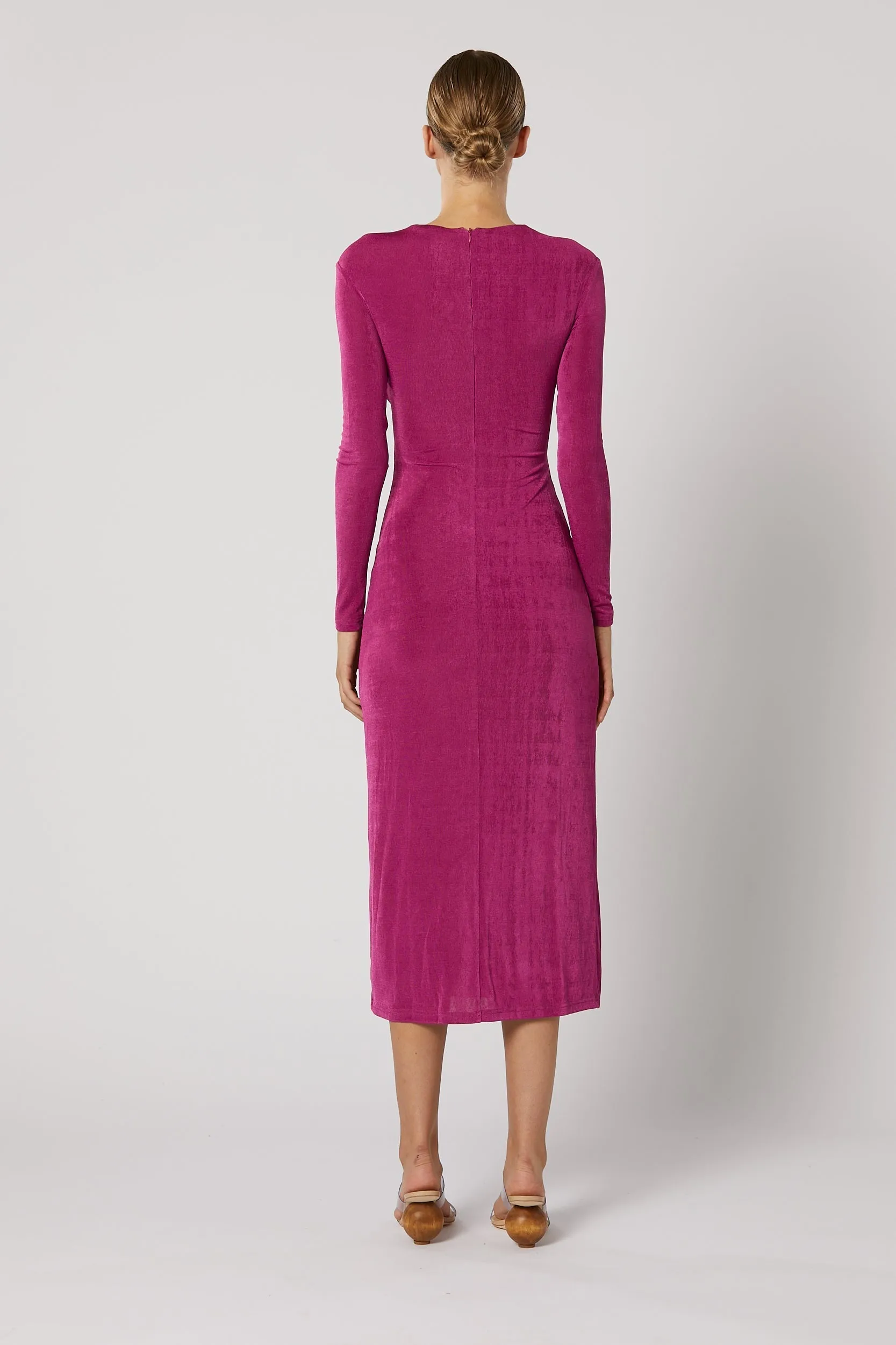 Ithaca Cut Out Dress - Fuchsia