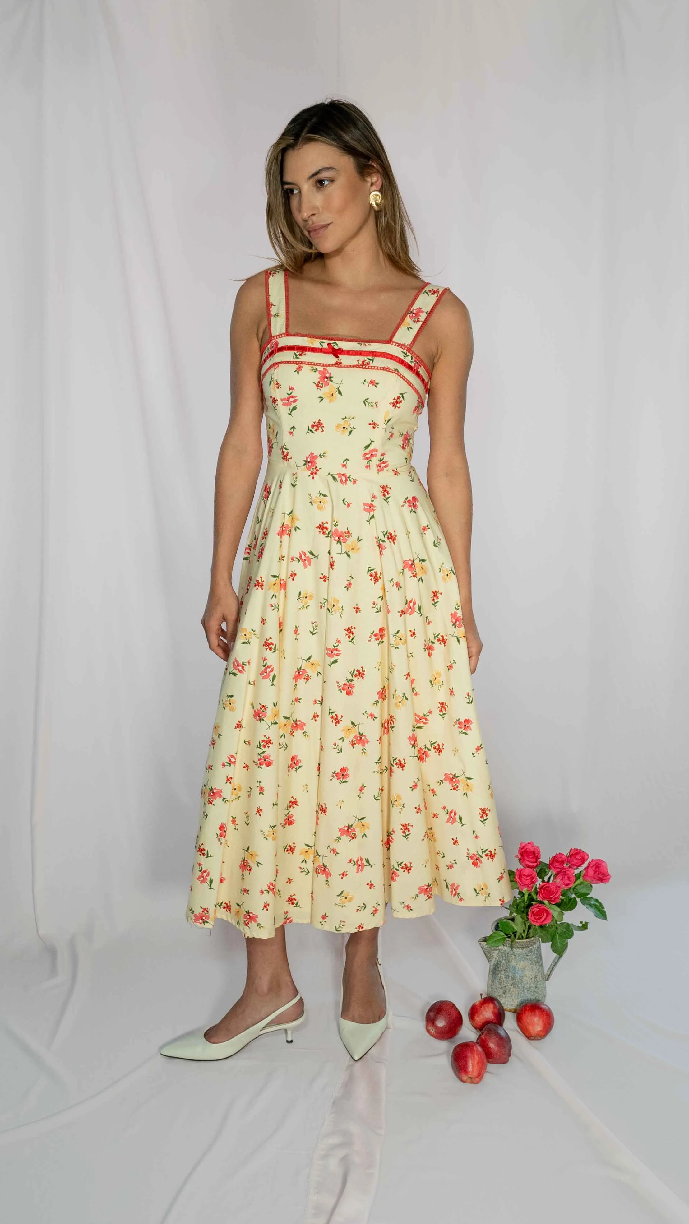 Ivy Yellow Fl Dress