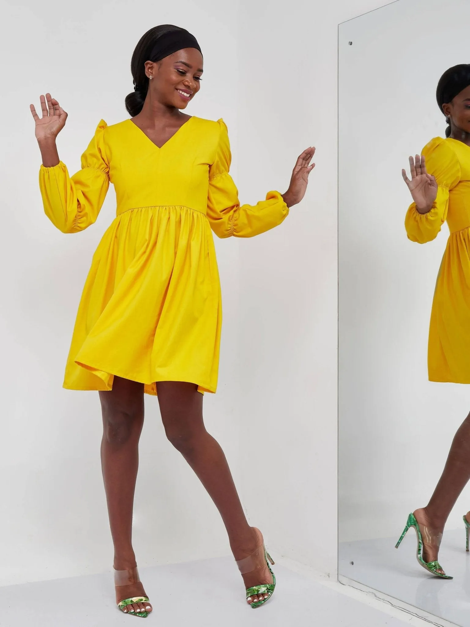 Izulu Mzinga Dress - Yellow