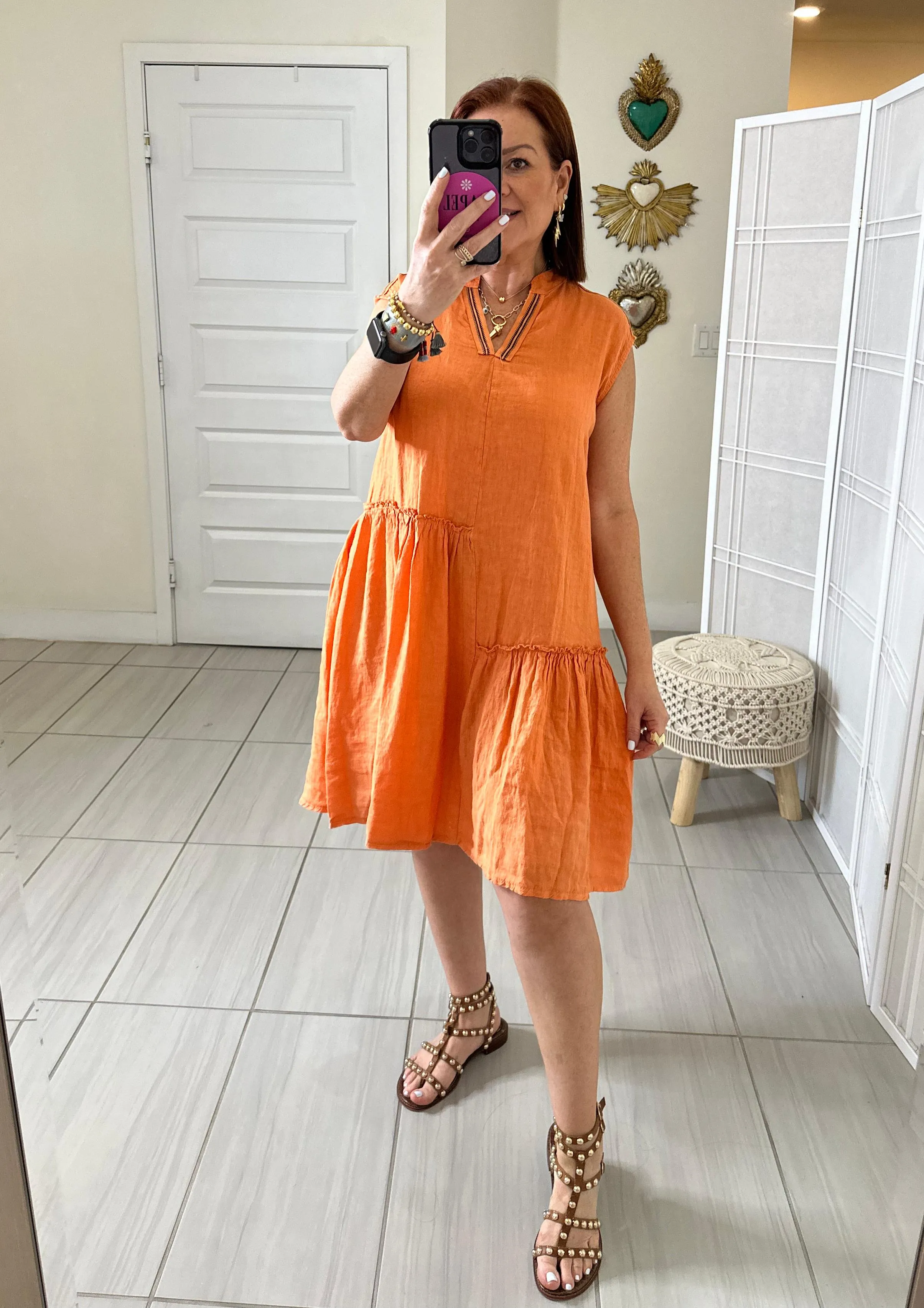 Juliana Linen Dress