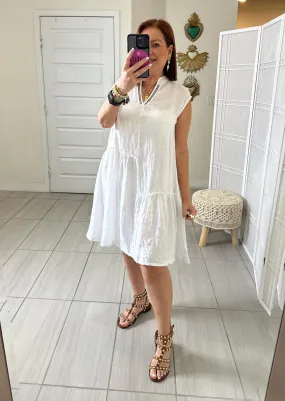 Juliana Linen Dress