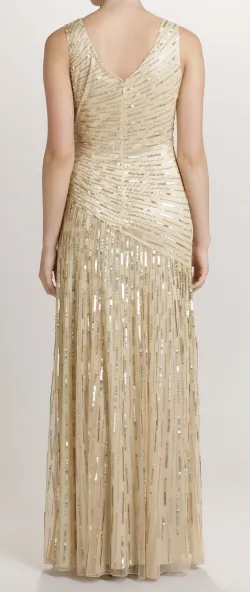 Juliet Sequin Gown Gold