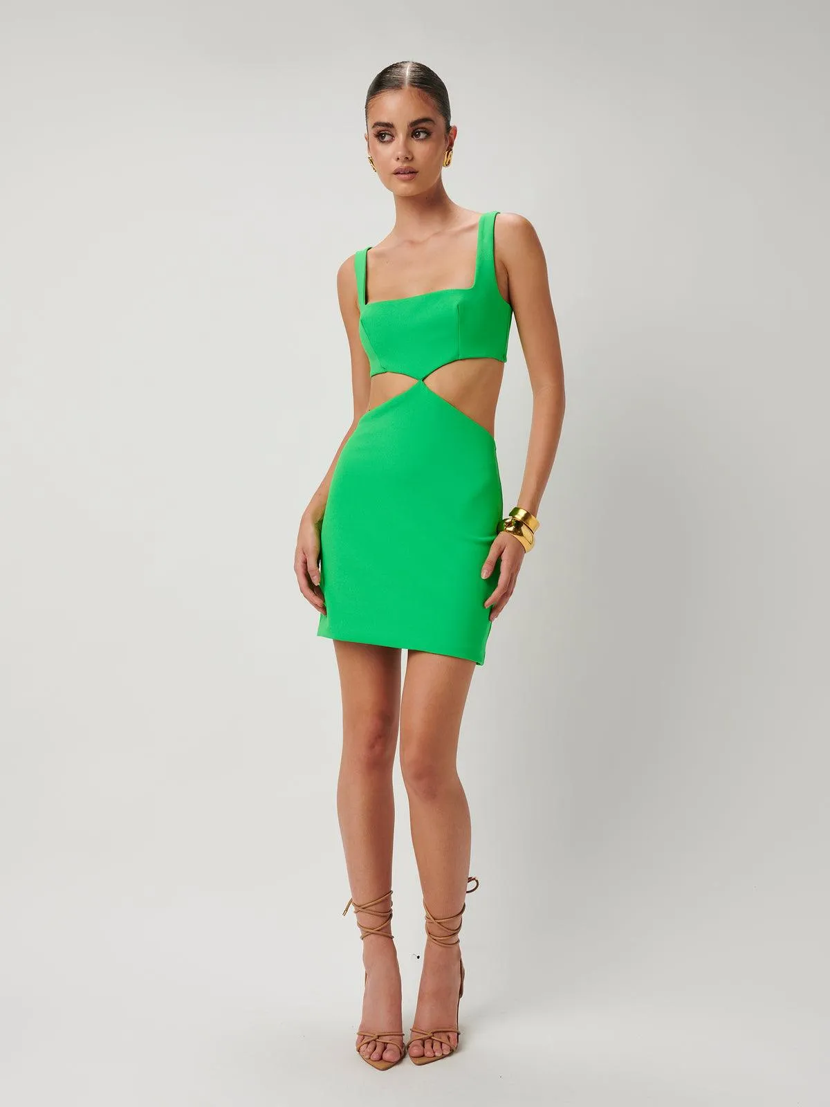 Laia Mini Dress - Lush Green