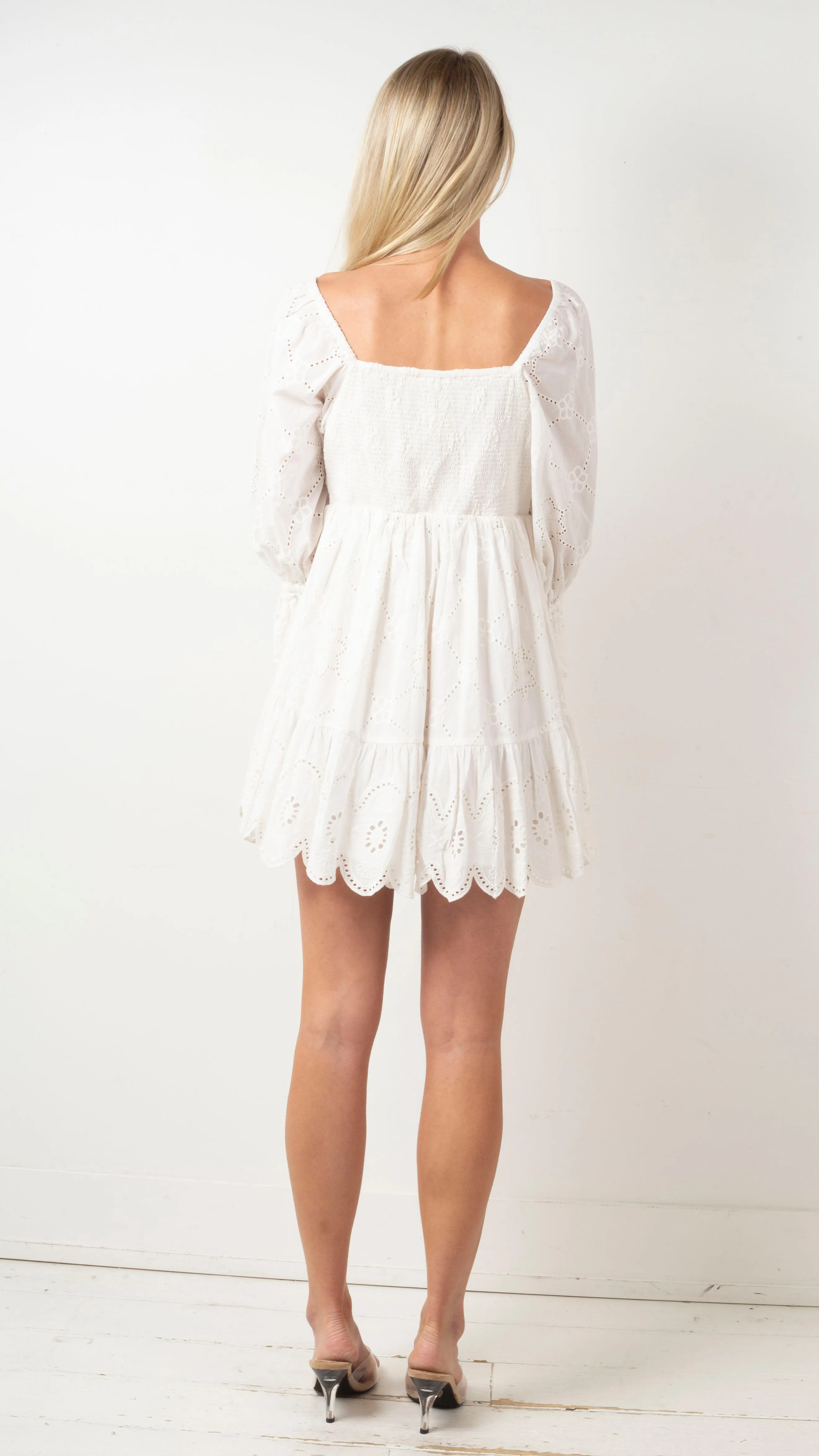 Leona Mini Dress - Ivory