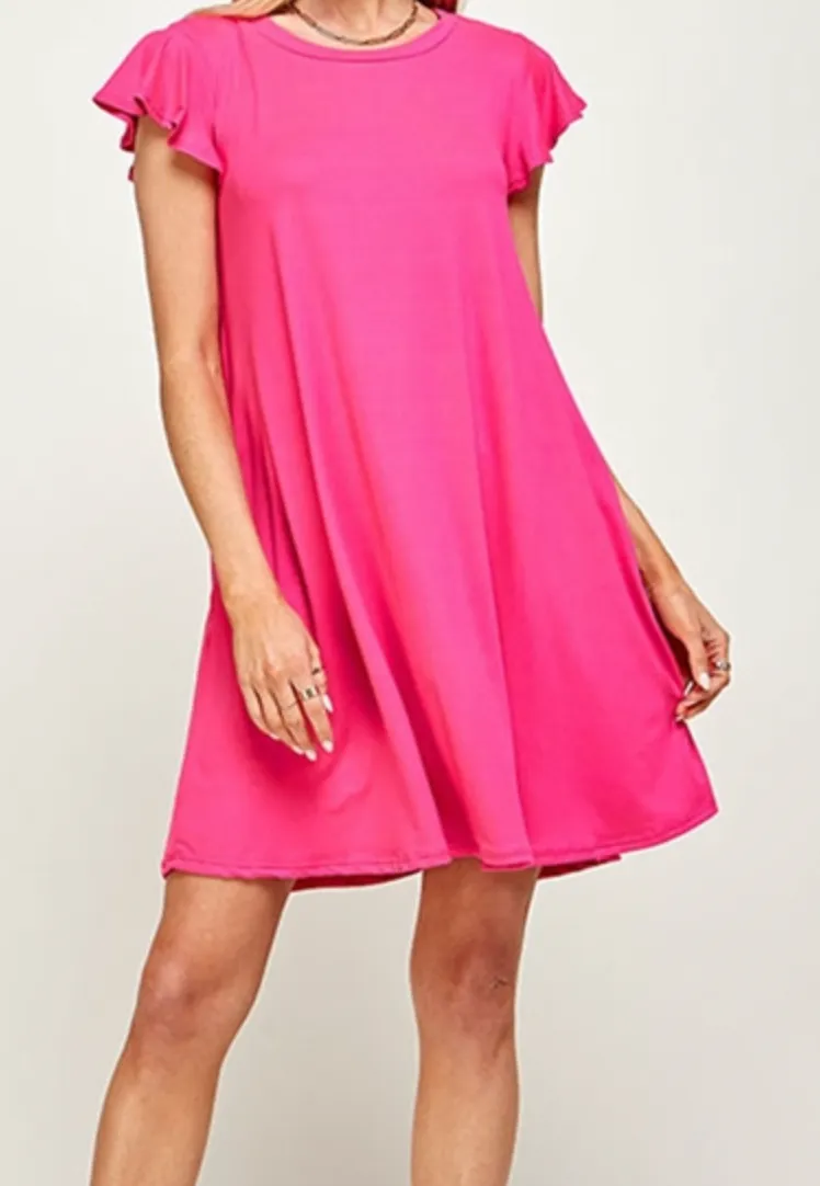 Ruffle Pocket Dress - 3 Colors - 2nd Order