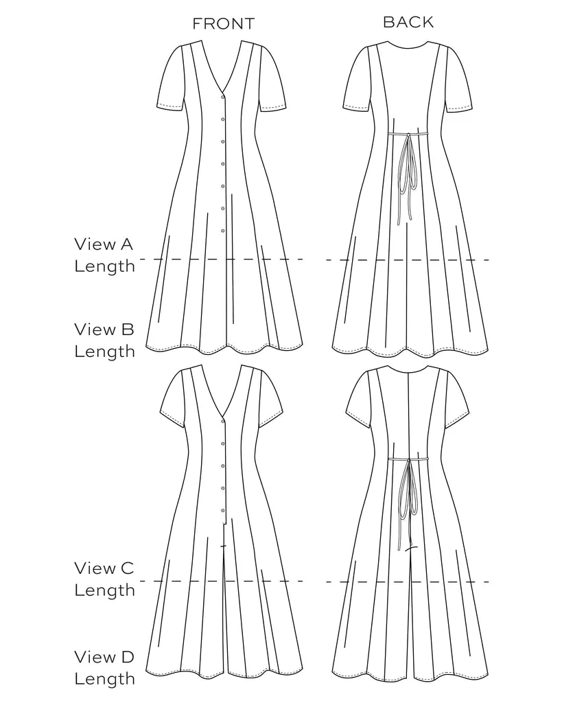 Shelby Dress & Romper | Sz 0-18 | Sewing Pattern by True Bias