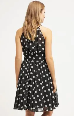 Spotted Black Dress