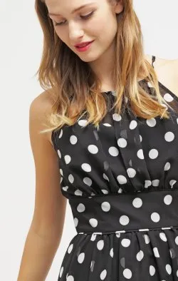 Spotted Black Dress