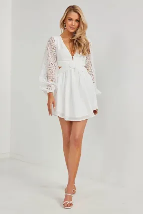 Tabetha Dress - White