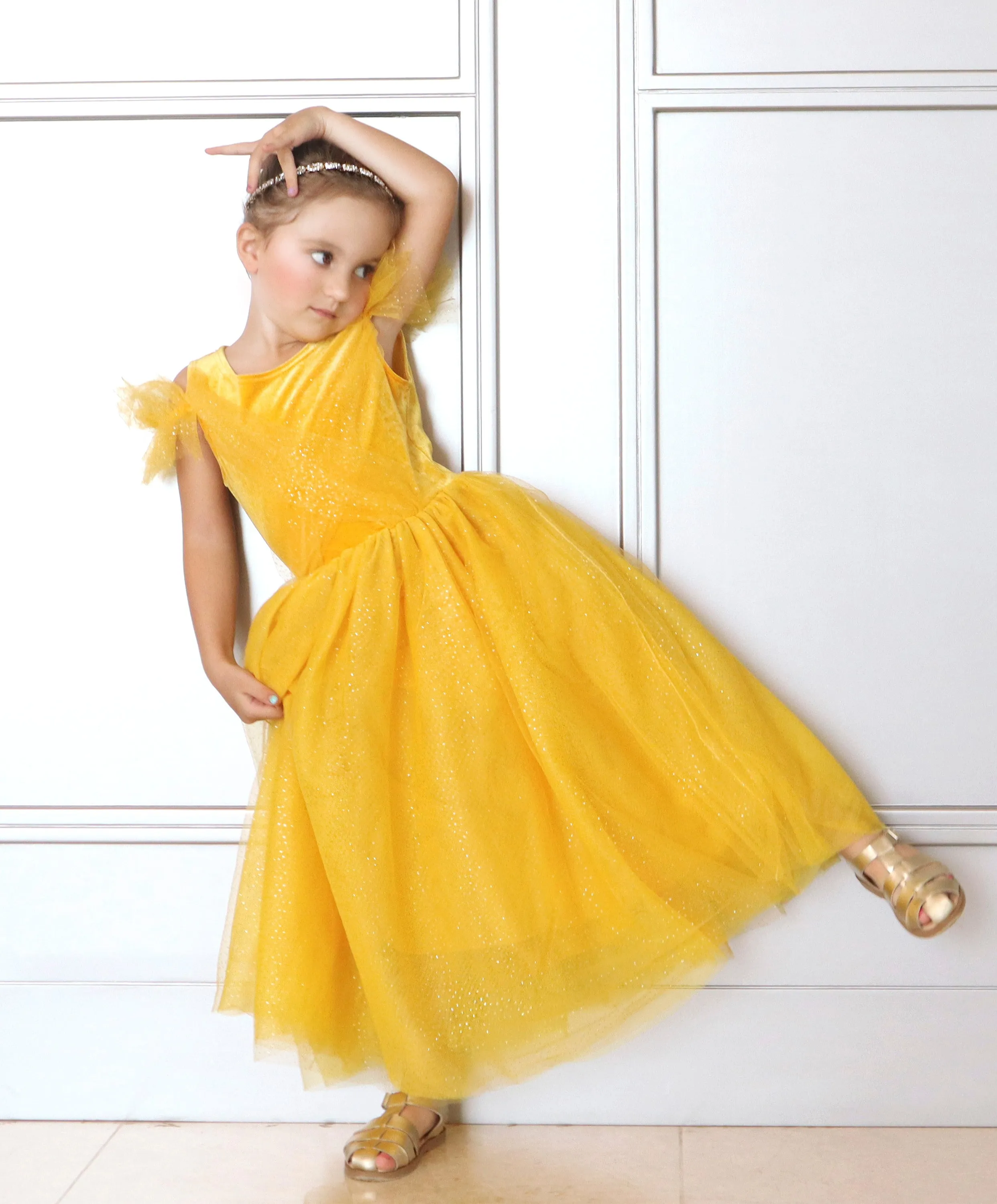 The Princess Beauty Yellow Costume Dress